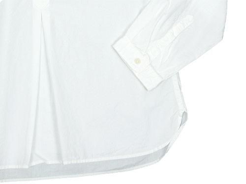 MHL. G.D. POPLIN NOCOLLAR P/O SHIRTS 030WHITE ̥ǥ