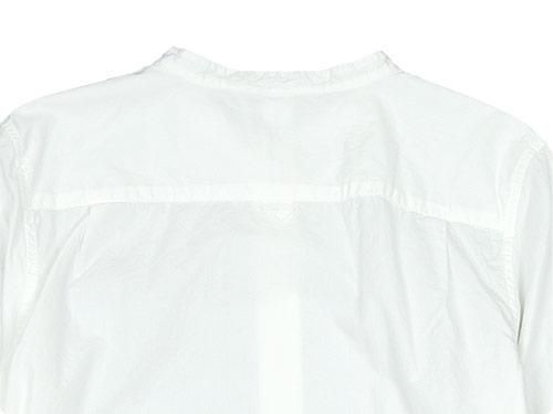 MHL. G.D. POPLIN NOCOLLAR P/O SHIRTS 030WHITE ̥ǥ