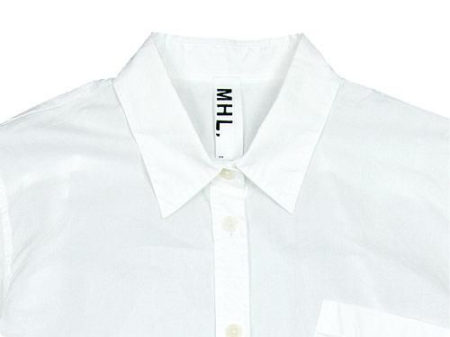 MHL. GARMENT DYE POPLIN SHIRTS 030WHITE ̥ǥ