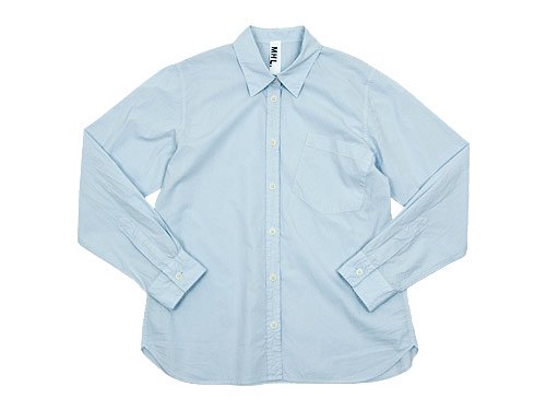 MHL. GARMENT DYE POPLIN SHIRTS 111LIGHT BLUE 〔レディース〕 MHL.通販・取扱い rusk（ラスク）