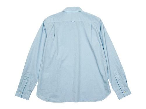 MHL. GARMENT DYE POPLIN SHIRTS 111LIGHT BLUE 〔レディース