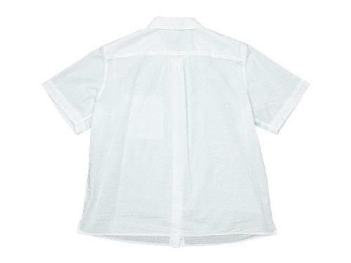 MHL. GARMENT DYE COTTON LINEN S/S SHIRTS 030WHITE ̥ǥ