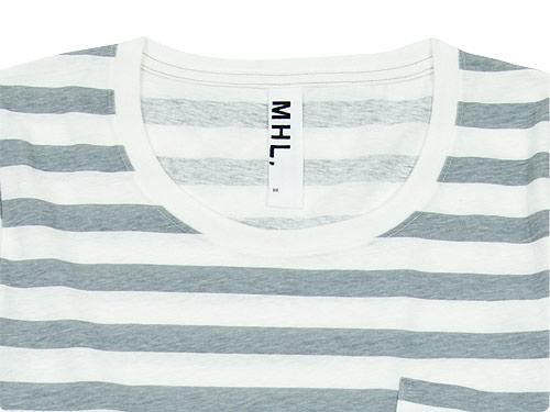MHL. PRINTED BASIC STRIPE CUTSEW 021GRAY ̥ǥ