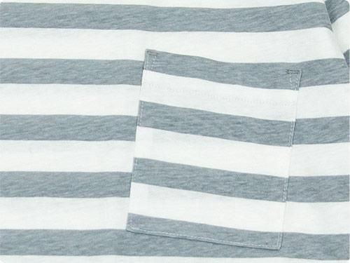 MHL. PRINTED BASIC STRIPE CUTSEW 021GRAY ̥ǥ