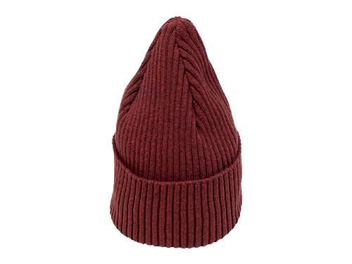 MHL. COTTON KNIT CAP 104BURGUNDY