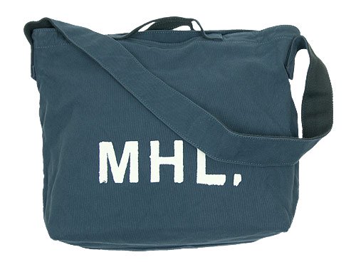 MHL. HEAVY CANVAS SHOULDER BAG 114BLUE 【595171451】