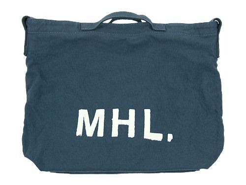 MHL. HEAVY CANVAS SHOULDER BAG  114BLUE 595171451