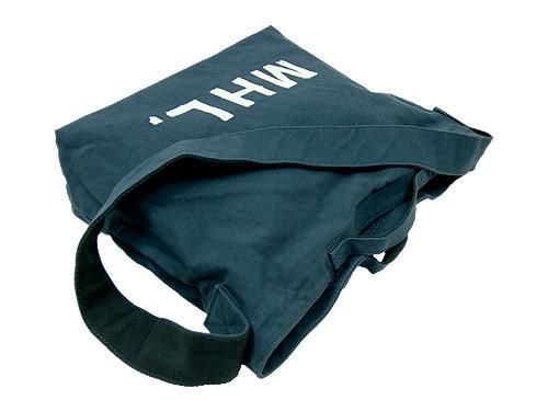 MHL. HEAVY CANVAS SHOULDER BAG  114BLUE 595171451