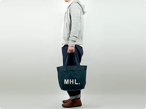 MHL. HEAVY CANVAS TOTE BAG 114BLUE 595171452