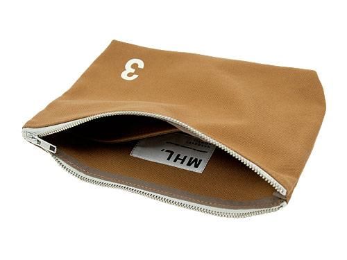 MHL. HEAVY CANVAS POUCH 3 063MUSTARD