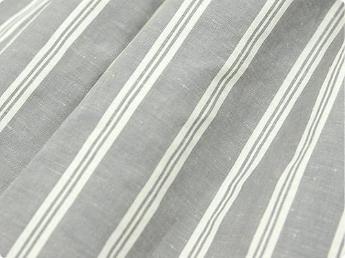 MARGARET HOWELL YARN DYED COTTON LINEN SKIRT 020GRAY