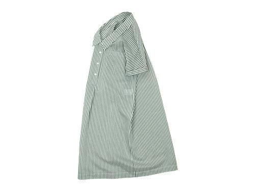 MARGARET HOWELL COTTON SILK BOLD STRIPE S/S ONE-PIECE 020GRAY ̥ǥ