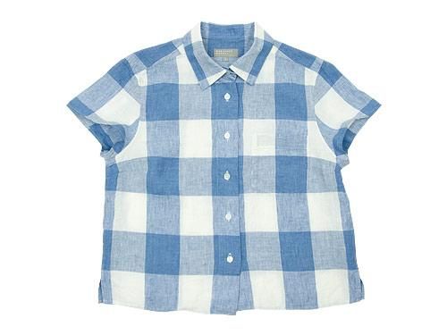 MARGARET HOWELL LARGE CHECK LINEN S/S SHIRTS