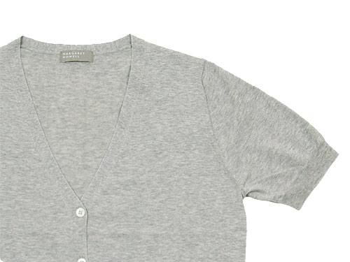 MARGARET HOWELL FINE COTTON MELANGE CARDIGAN 020GRAY ̥ǥ