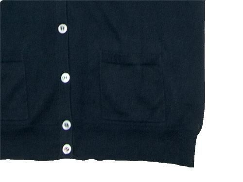MARGARET HOWELL FINE COTTON MELANGE CARDIGAN 120NAVY ̥ǥ