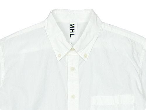 MHL. G.D. POPLIN B.D. SHIRTS 030WHITE ̥󥺡