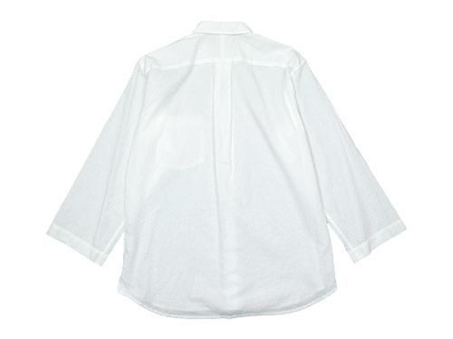 MHL. GARMENT DYE COTTON LINEN P/O SHIRTS  030WHITE ̥󥺡