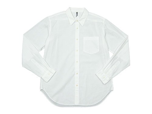 MHL. GARMENT DYE COTTON LINEN SHIRTS 030WHITE 〔メンズ〕 MHL.通販