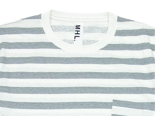 MHL. PRINTED BASIC STRIPE CUTSEW 021GRAY ̥󥺡