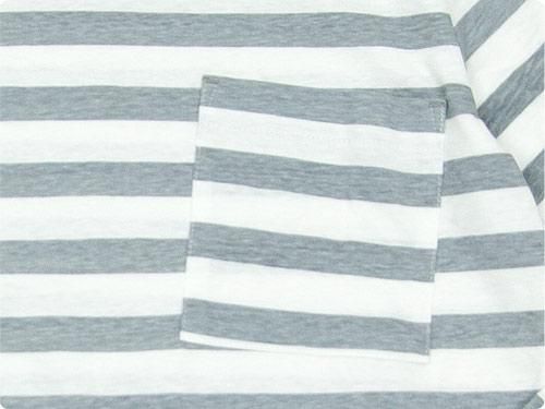 MHL. PRINTED BASIC STRIPE CUTSEW 021GRAY ̥󥺡