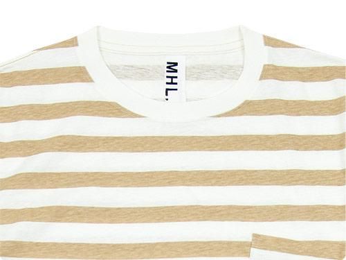 MHL. PRINTED BASIC STRIPE CUTSEW 040BEIGE̥󥺡