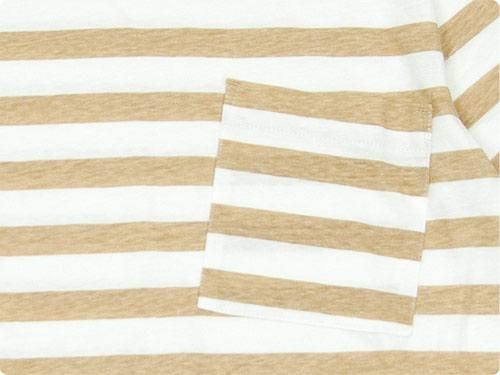 MHL. PRINTED BASIC STRIPE CUTSEW 040BEIGE̥󥺡