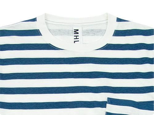 MHL. PRINTED BASIC STRIPE CUTSEW 114NAVY ̥󥺡