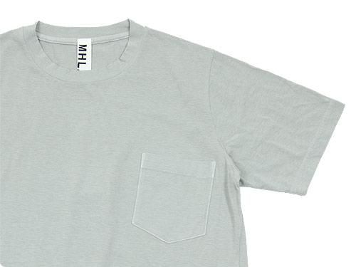 MHL. NATURAL DYE JERSEY S/S CUTSEW 112LIGHT GRAY ̥󥺡