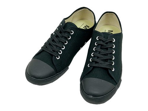 MHL. COTTON CANVAS SHOES 010BLACK MHL.通販・取扱い rusk（ラスク）