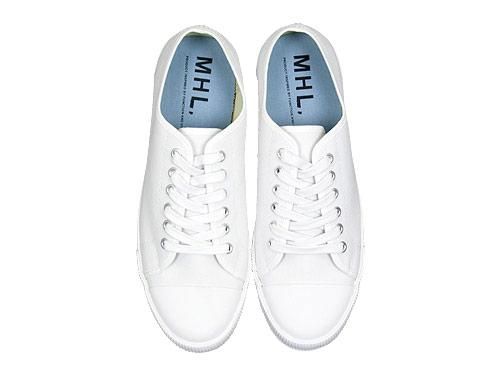 MHL. COTTON CANVAS SHOES 030WHITE
