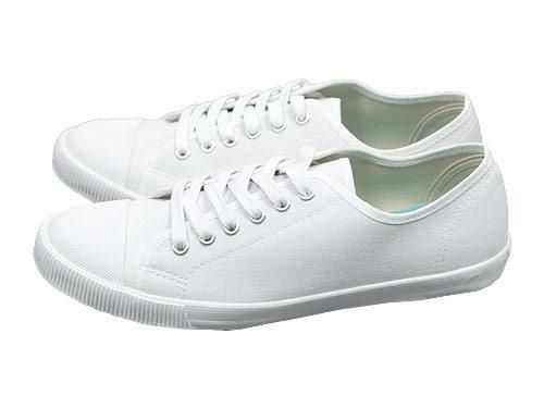 MHL. COTTON CANVAS SHOES 030WHITE