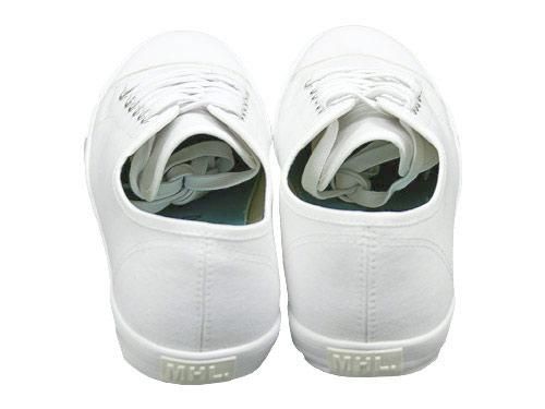 MHL. COTTON CANVAS SHOES 030WHITE