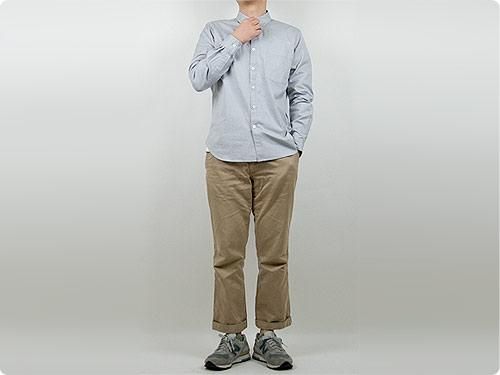 MARGARET HOWELL PIN OXFORD SHIRTS 020GRAY ̥󥺡