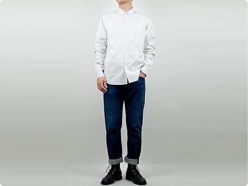 MARGARET HOWELL PIN OXFORD SHIRTS 028SMOKE GRAY ̥󥺡
