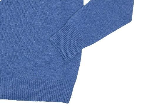 MARGARET HOWELL COTTON CASHMERE KNIT 110BLUE ̥󥺡