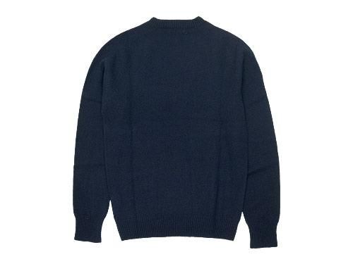 MARGARET HOWELL COTTON CASHMERE KNIT 120NAVY ̥󥺡