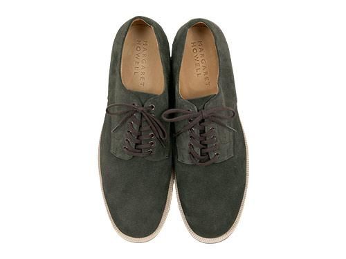 MARGARET HOWELL SUEDE DERBY SHOES 024DARK CHARCOAL ̥󥺡