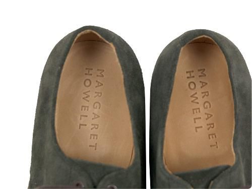 MARGARET HOWELL SUEDE DERBY SHOES 024DARK CHARCOAL ̥󥺡
