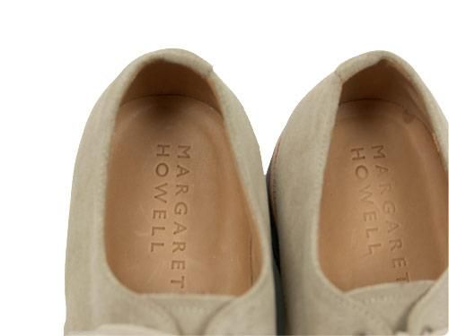 MARGARET HOWELL SUEDE DERBY SHOES 043STONE ̥󥺡