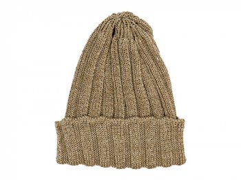 maillot linen knit cap カーキ