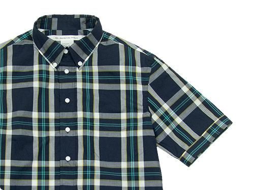 EEL HIMAWARI SHIRTS 27NAVY MADRAS