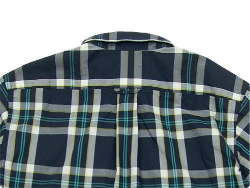 EEL HIMAWARI SHIRTS 27NAVY MADRAS