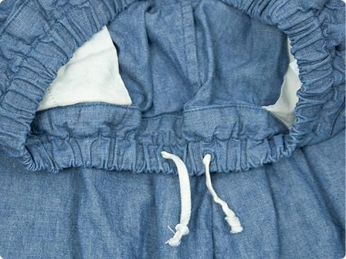 ordinary fits BALL PANTS CHAMBRAY BLUE