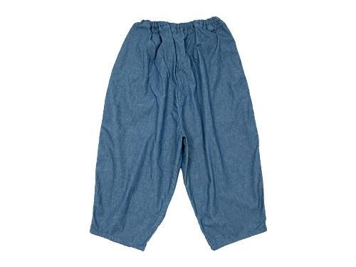 ordinary fits BALL PANTS CHAMBRAY BLUE