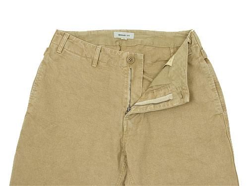 ordinary fits FRENCH CROPPED PANTS DUCK BEIGE