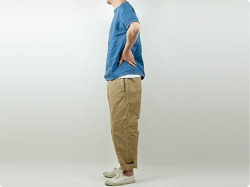 ordinary fits FRENCH CROPPED PANTS DUCK BEIGE