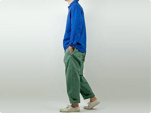 ordinary fits FRENCH CROPPED PANTS DUCK KHAKI