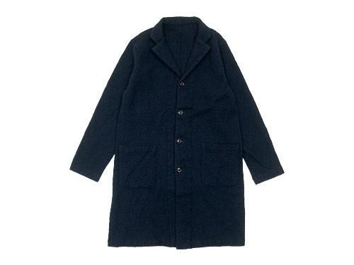 Rinen 2 48ウールガーゼ テーラードコート 05navy メンズ Rinen通販 取扱い Rusk ラスク