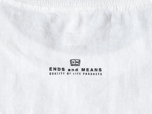  ENDS and MEANS Village Tee WHITE EM141RT001