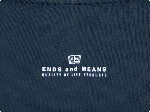  ENDS and MEANS Village Tee NAVY EM141RT001
